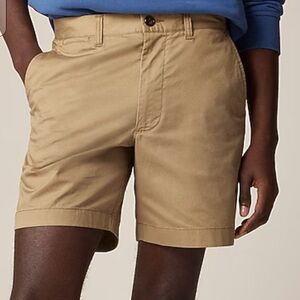 J crew seagrass khaki 7" Portsider stretch chino short